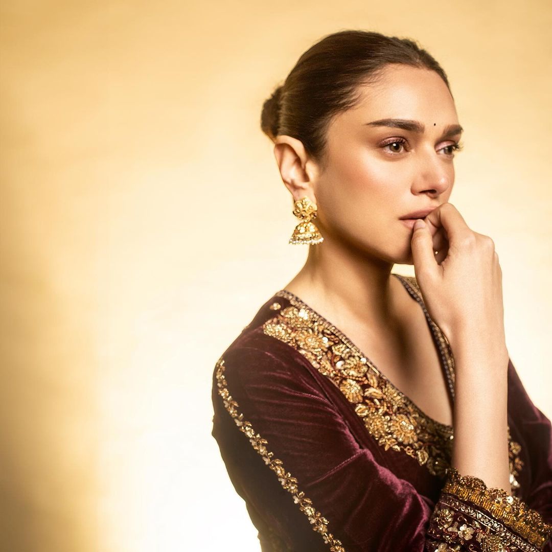 NORTH INDIAN ACTRESS ADITI RAO HYDARI IN BLACK SALWAR KAMEEZ 5